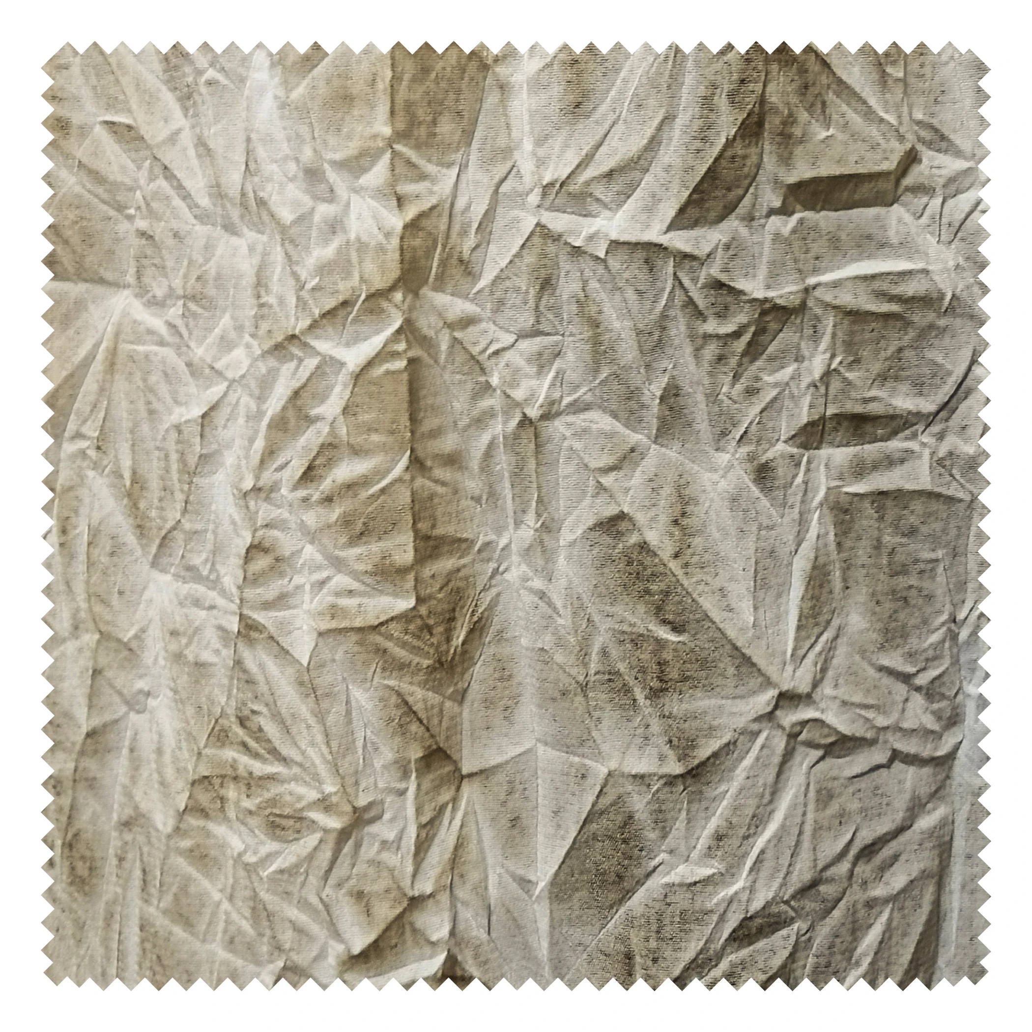 

Light Apricot Retro Pleated Cotton and Linen Fabric Reconstructed Texture Creative Clothing Shirt Dress Designer Cloth