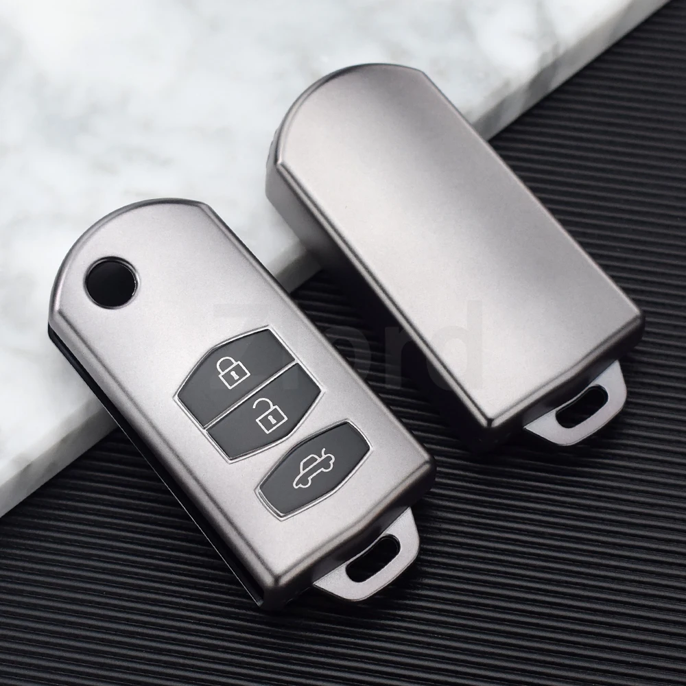 

Для Mazda 2 3 5 6 CX7 CX9 RX8 MX5 MPV Demio Чехол для автомобильного ключа 2 3 кнопки Держатель ключа из ТПУ с дистанционным управлением Брелок Защитная сумка
