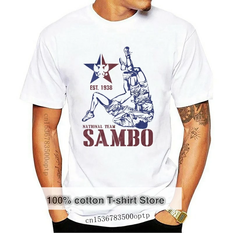 

Sambo New T-Shirt Sport Fight Sambo Russian Team Top Sale Men Round Neck Cotton Casual Muscle Fit Men T Shirts