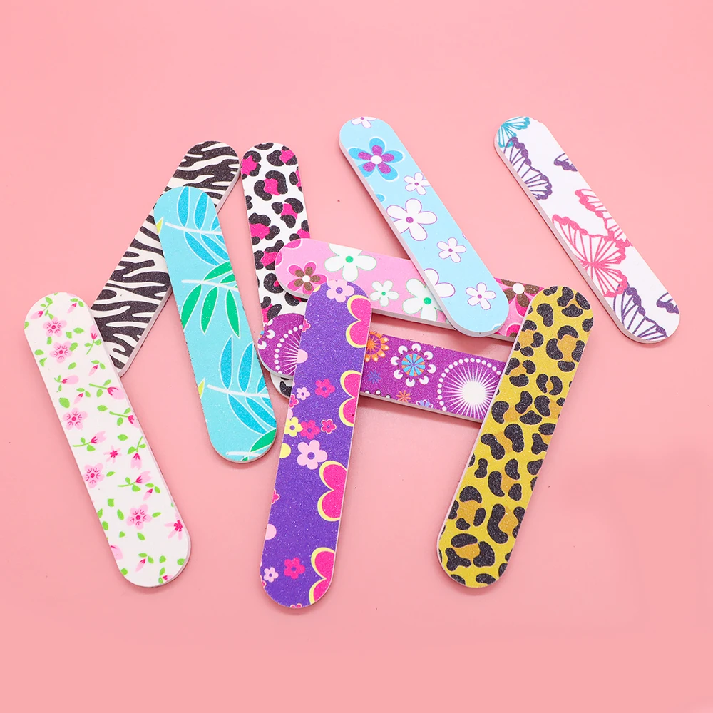 5 шт. / партия двухсторонних напильников Nai 180 Профессиональный принт для ногтей