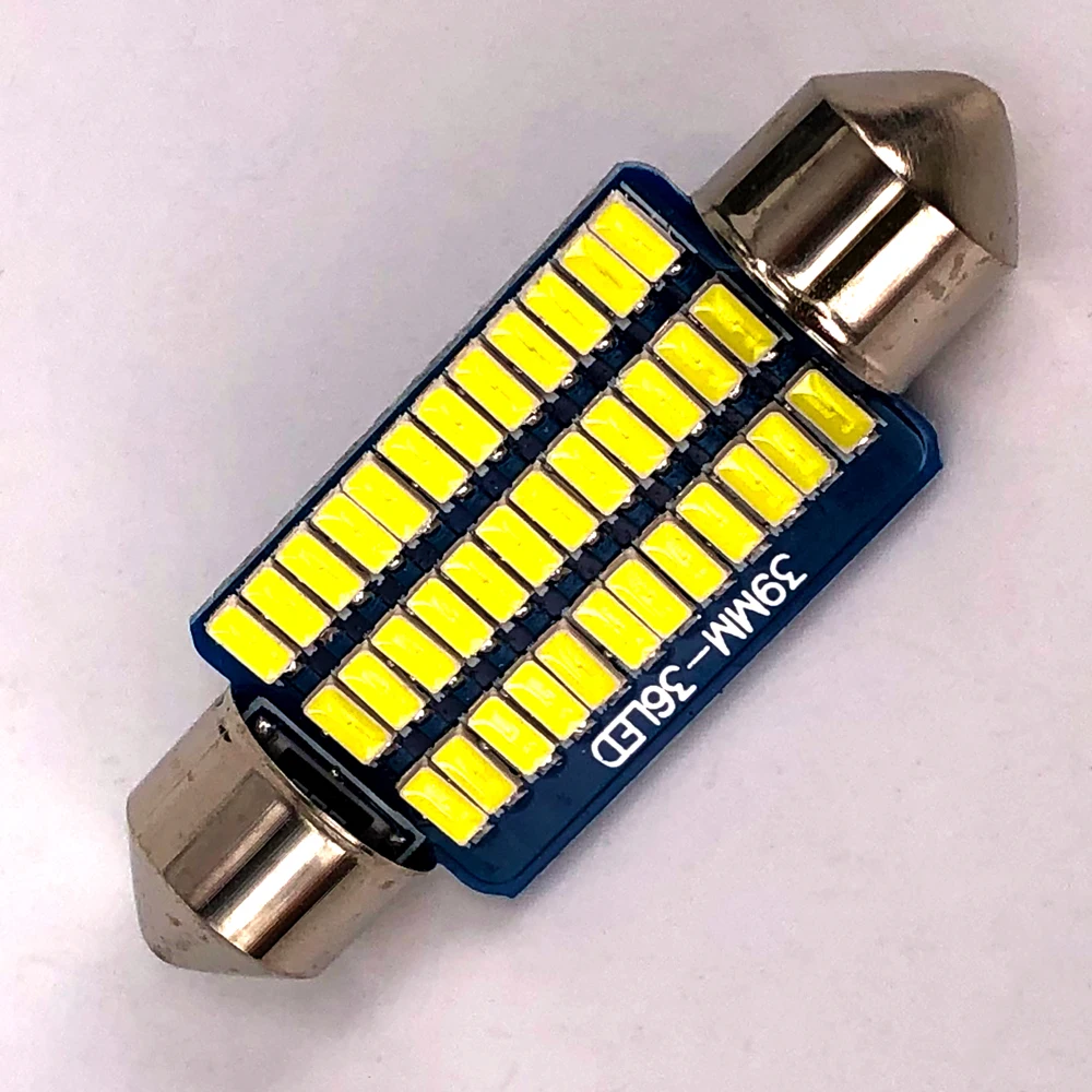 

40PCS Car Festoon C5W 3014 LED Chip Bulb 12V 5W Lamp Interior Dome Reading Lights Super White 31/36/39/41mm