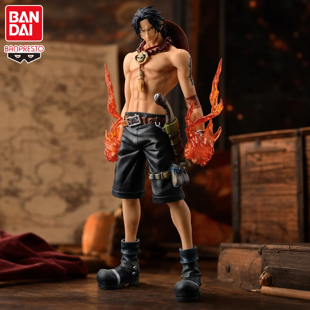 Фото В наличии: Оригинальная фигурка BANDAI BANPRESTO ONE PIECE ACE MASTER STARS PIECE, модель-кукла, абсолютно новая, в коробке, коллекционная модель, игрушка. №2