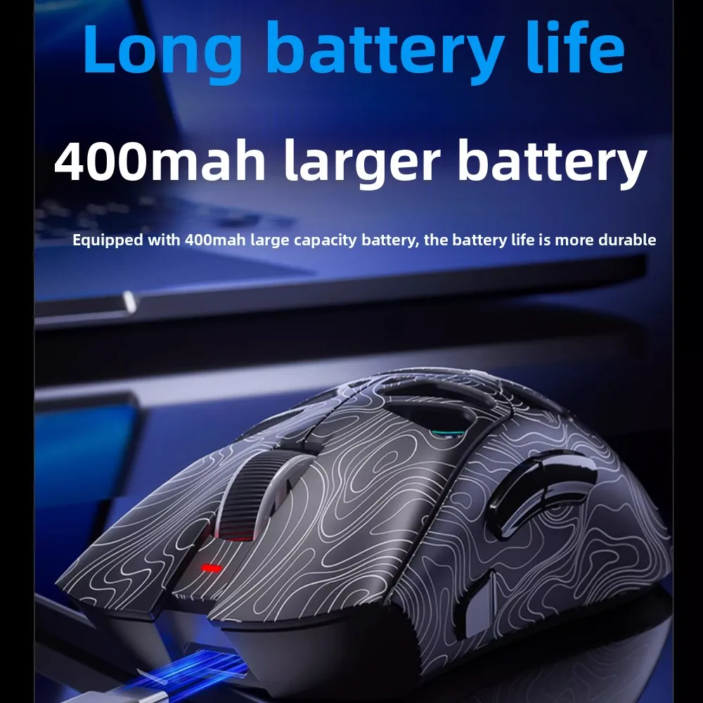 Беспроводная мышь AULA Bluetooth 24G, проводная 3-режимная мышь RGB, полая легкая игровая мышь для киберспорта для настольных компьютеров, ноутбуков (art.: 3920d28ef53e9) - 3920d28ef53e9