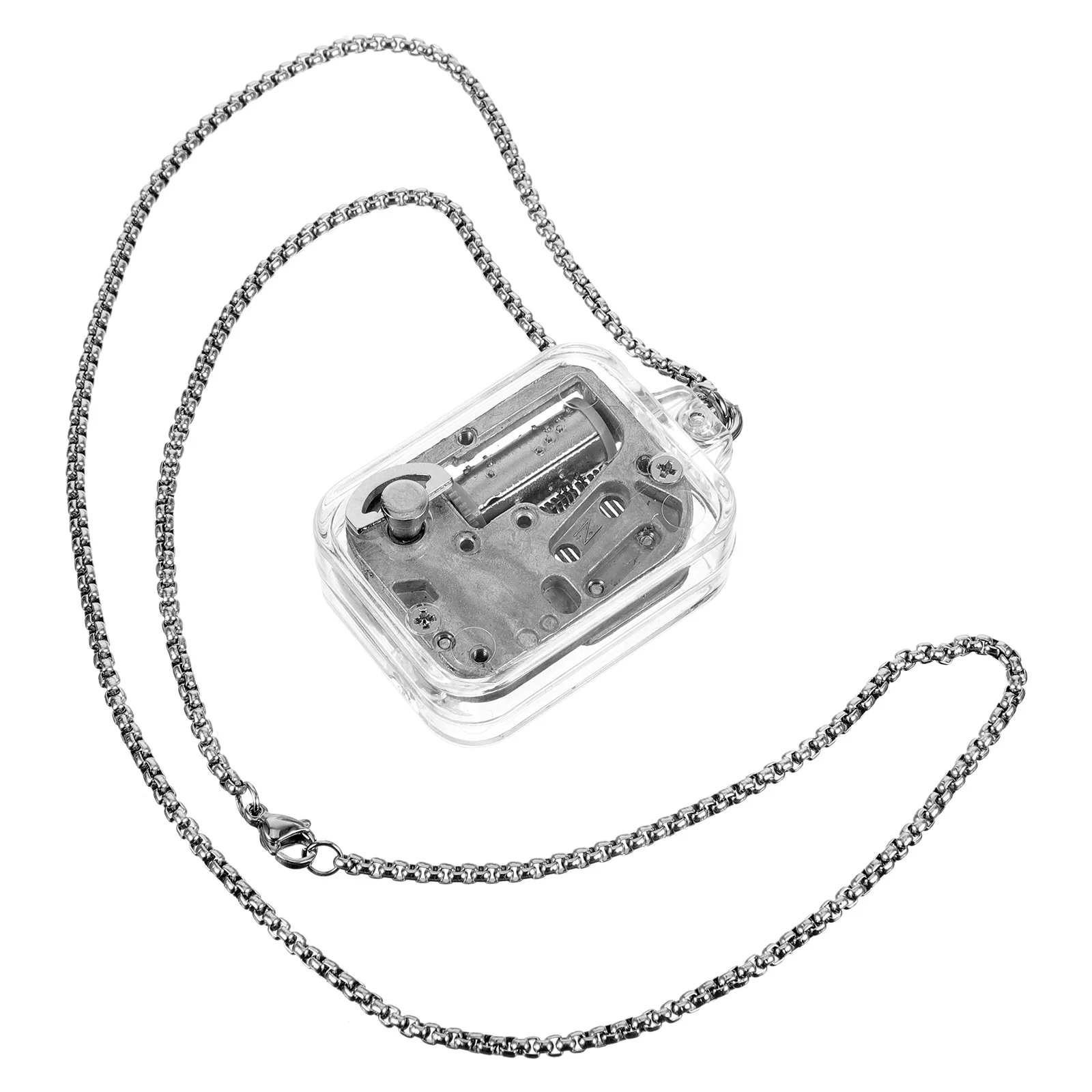 

Mini Music Box Necklace Creative Charm Necklace Small Music Box Necklace Pendant