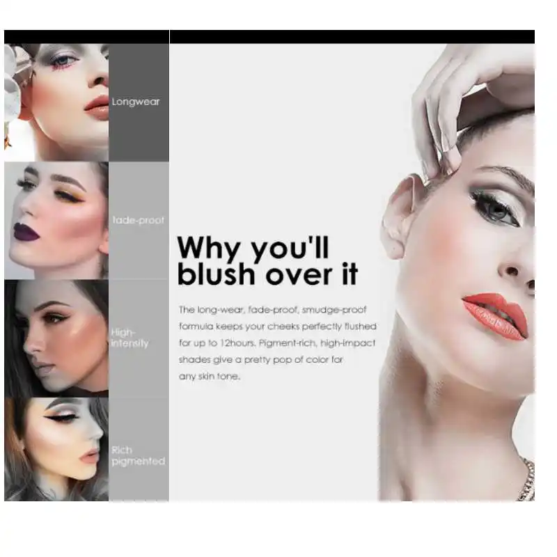 Корейские Румяна Персиковый Крем для макияжа палитра румяна контура щек