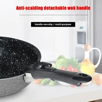 removable detachable pan pot handle tableware replacement anti scalding clip hand grip for kitchen cooking frying cookware bowl