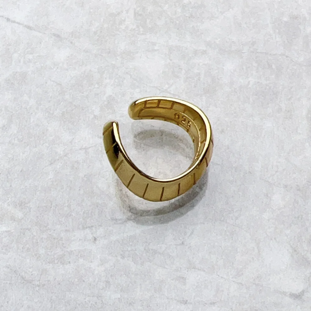 Одинарные золотые ушные манжеты в форме змеи европейский стиль Изящные