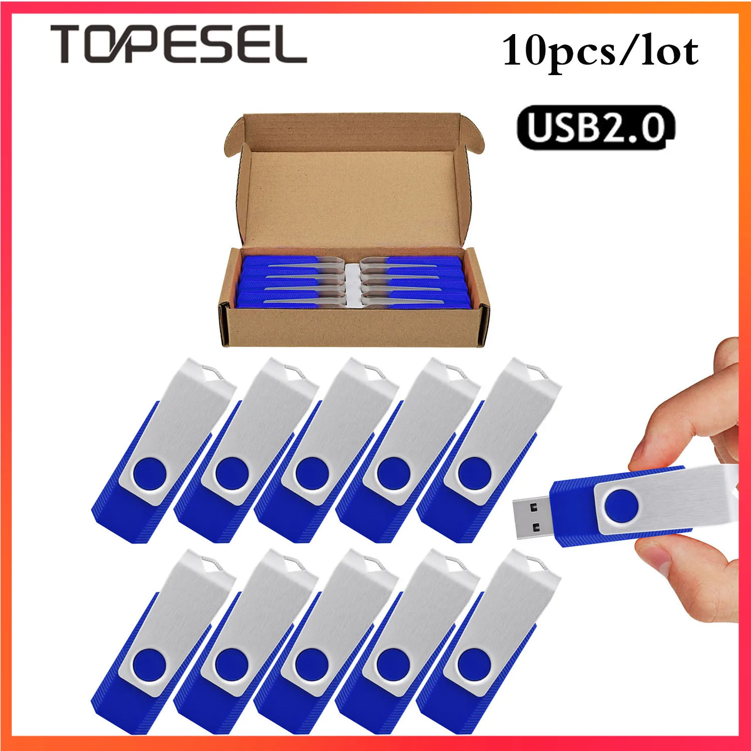 USB-флеш-накопитель TOPESEL 10 пакетов 1 ГБ 2 4 8 16 64 128 USB 0 |