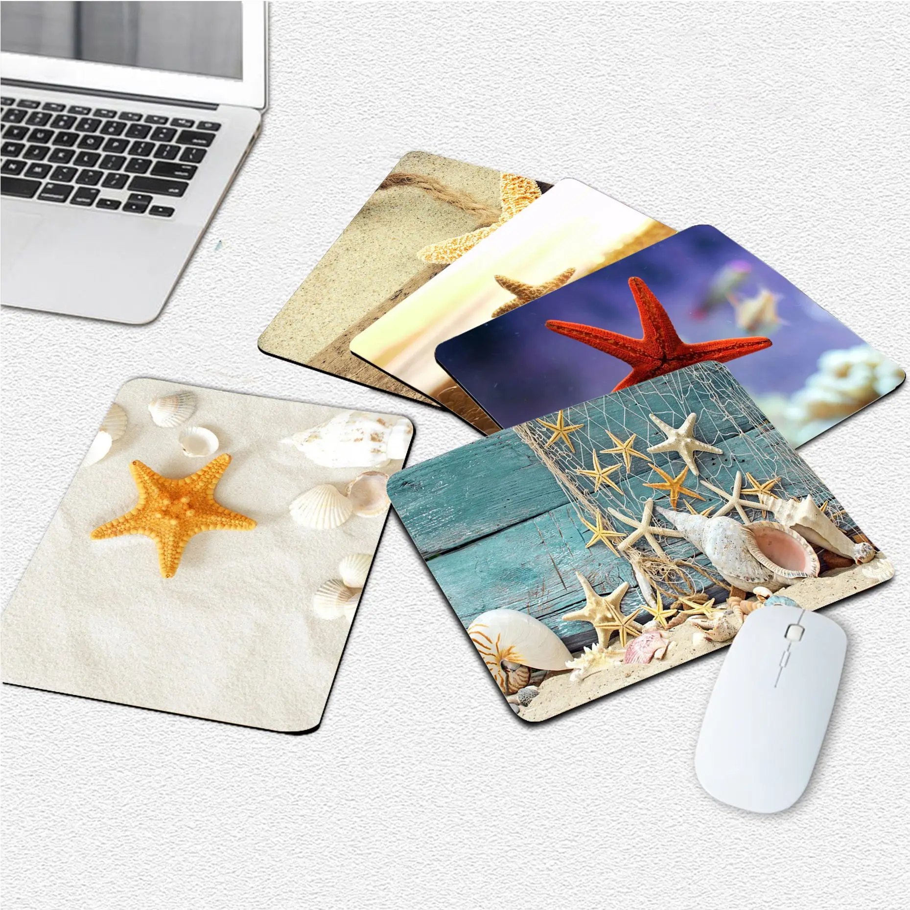 

Starfish Non-slip Lockedge Desktop Desk Mat Kawaii Gaming Accessories Students Writing Pad Desktop Mat