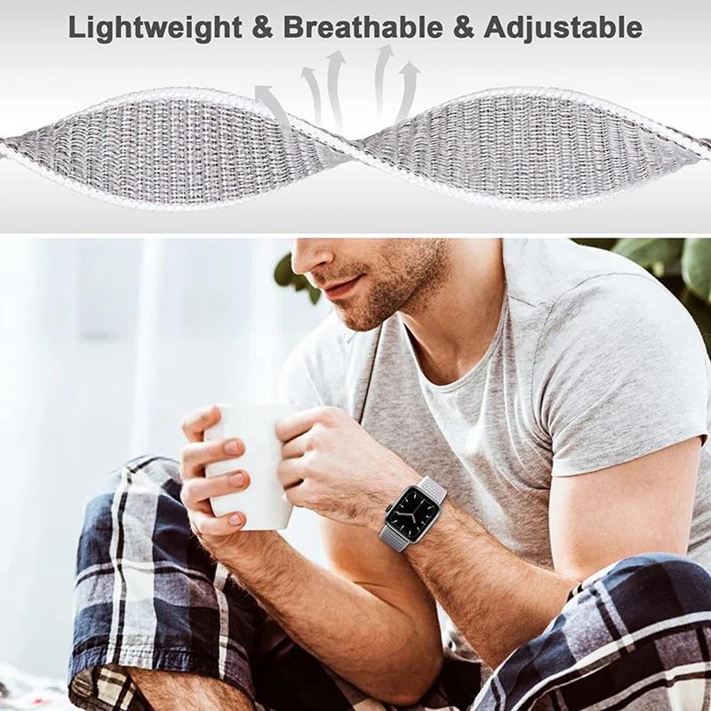 Strap For apple watch band 44mm 49mm 45mm 40mm 41mm 38mm 42mm correa Nylon Loop bracelet iWatch serie 8 7 se 6 5 4 3 Ultra 49mm