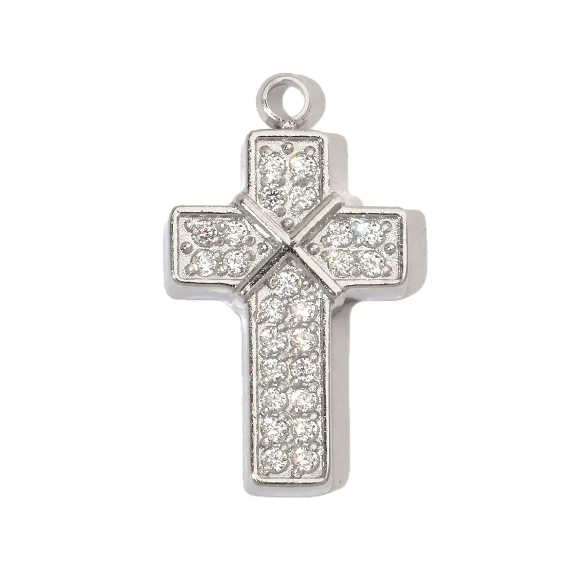 3 шт./лот кубический циркон сердце клевер нержавеющая сталь подвески сделай сам