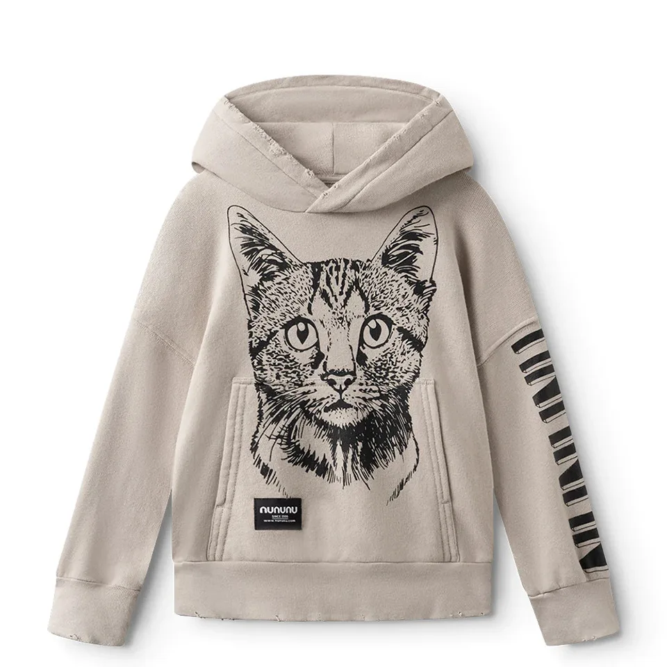 Новинка 2024 осенне-зимняя детская одежда толстовки с синим принтом для девочек и