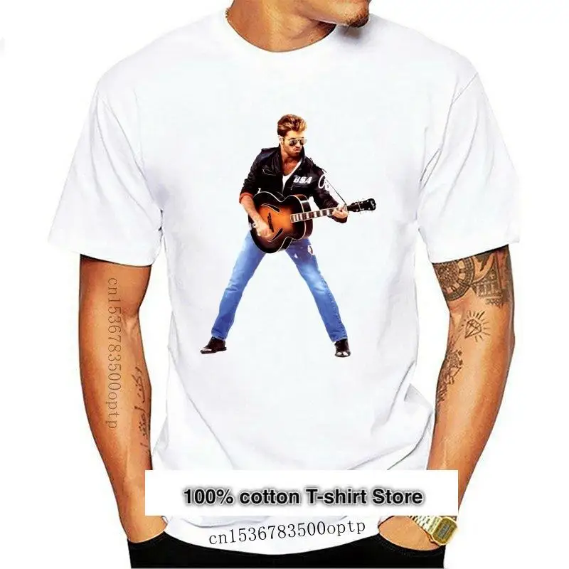 

Camiseta de George Michael Guitar, Ropa Retro Vintage de verano con música, el mejor regalo, fresca