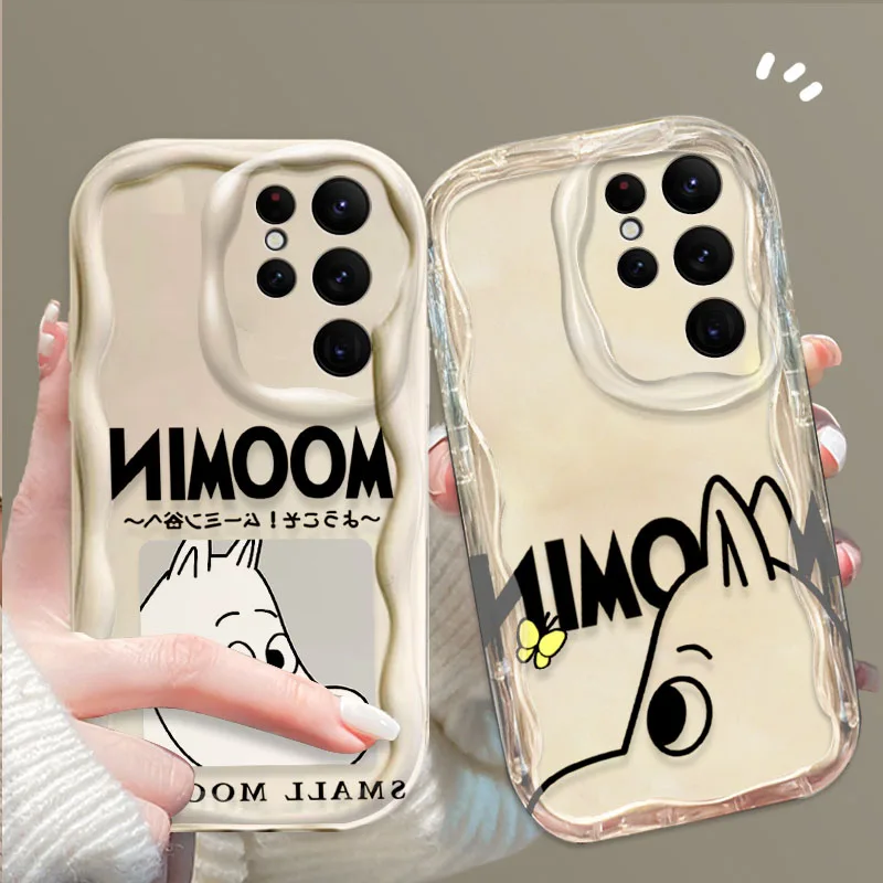 Фото Милый мультяшный чехол M-Moomins Wave для Samsung Galaxy S25 S24 Ultra S23 S22 S21 Plus FE A56 A36 A26 A16 A06 A15 A25 A35 A55 5G №2