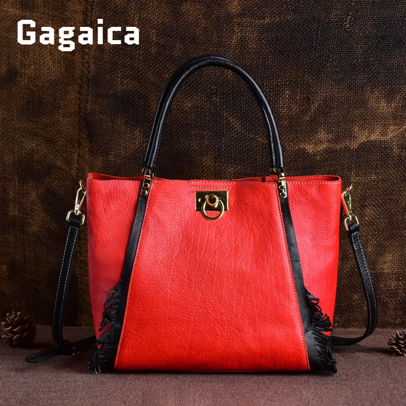 GAGACIA Women's Bag 2022 Trend Tote Bag Luxury Designer Handbag Large Women Fashion Bags Leather Bags For Female Luxury Tote Bag
