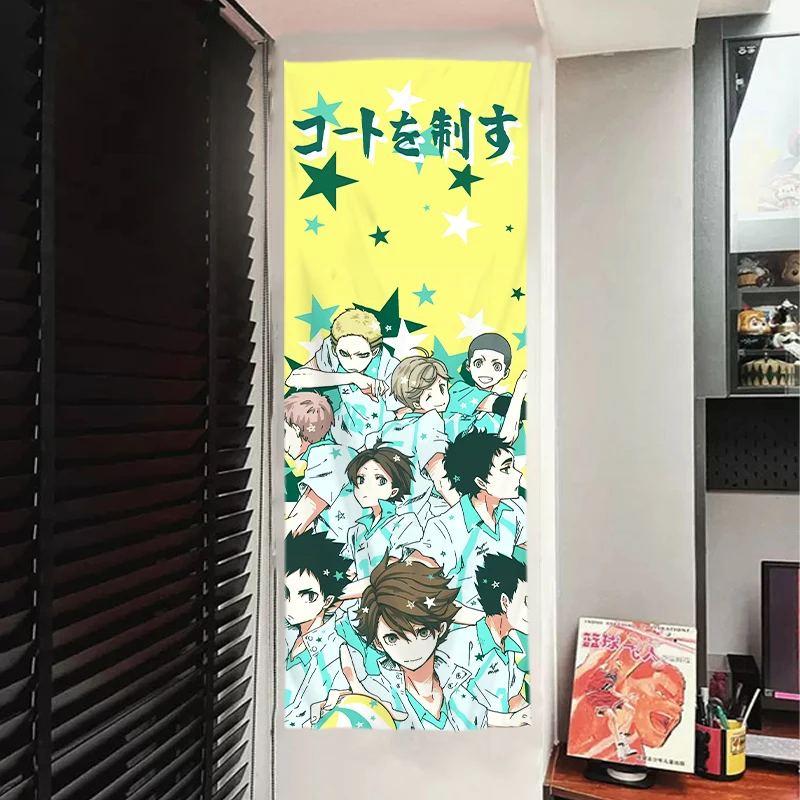 Аниме Haikyuu! Фоны для косплея Shoyo Hinata декоративная ткань Playbill постеры в натуральную