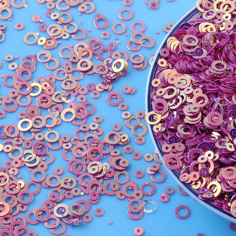 5 мм 10 г/Упаковка, круглые пайетки из ПВХ 5 мм 10 г/Упаковка, круглые пайетки из ПВХ