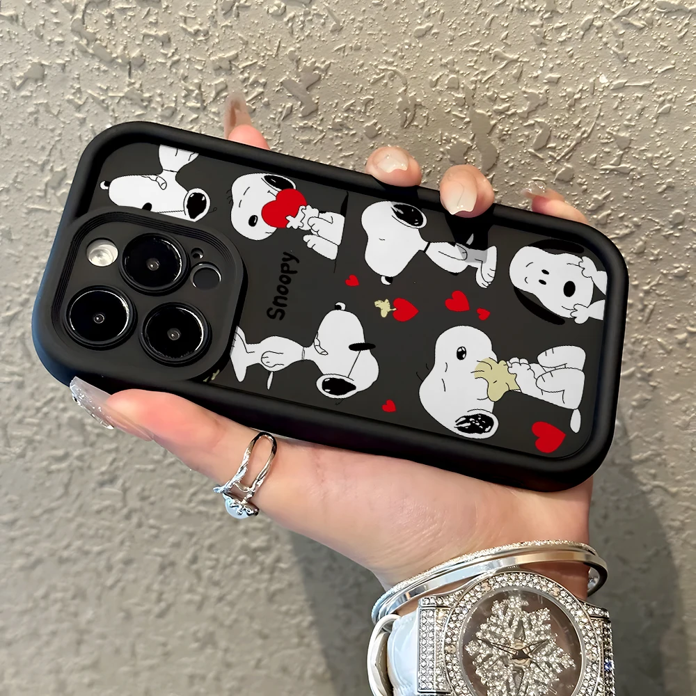 Чехол для телефона Cool Anime Snoopys Xiaomi Redmi 14C 13 13C 12 12C K50 K40 10C 10 9T 9C 9A K30 4G 5G с мягкой задней