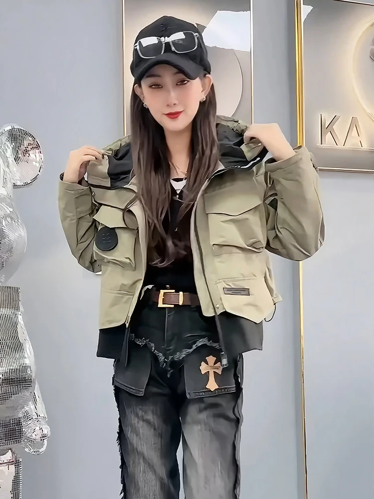 Европейская зимняя спецодежда ветрозащитная короткая стильная хлопковая куртка