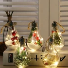 Рождественская елка Декор сказосветильник свет s прозрачный светодиодный светящийся ночник Шар Подвесной кулон для дома Новогодние рождественские украшения