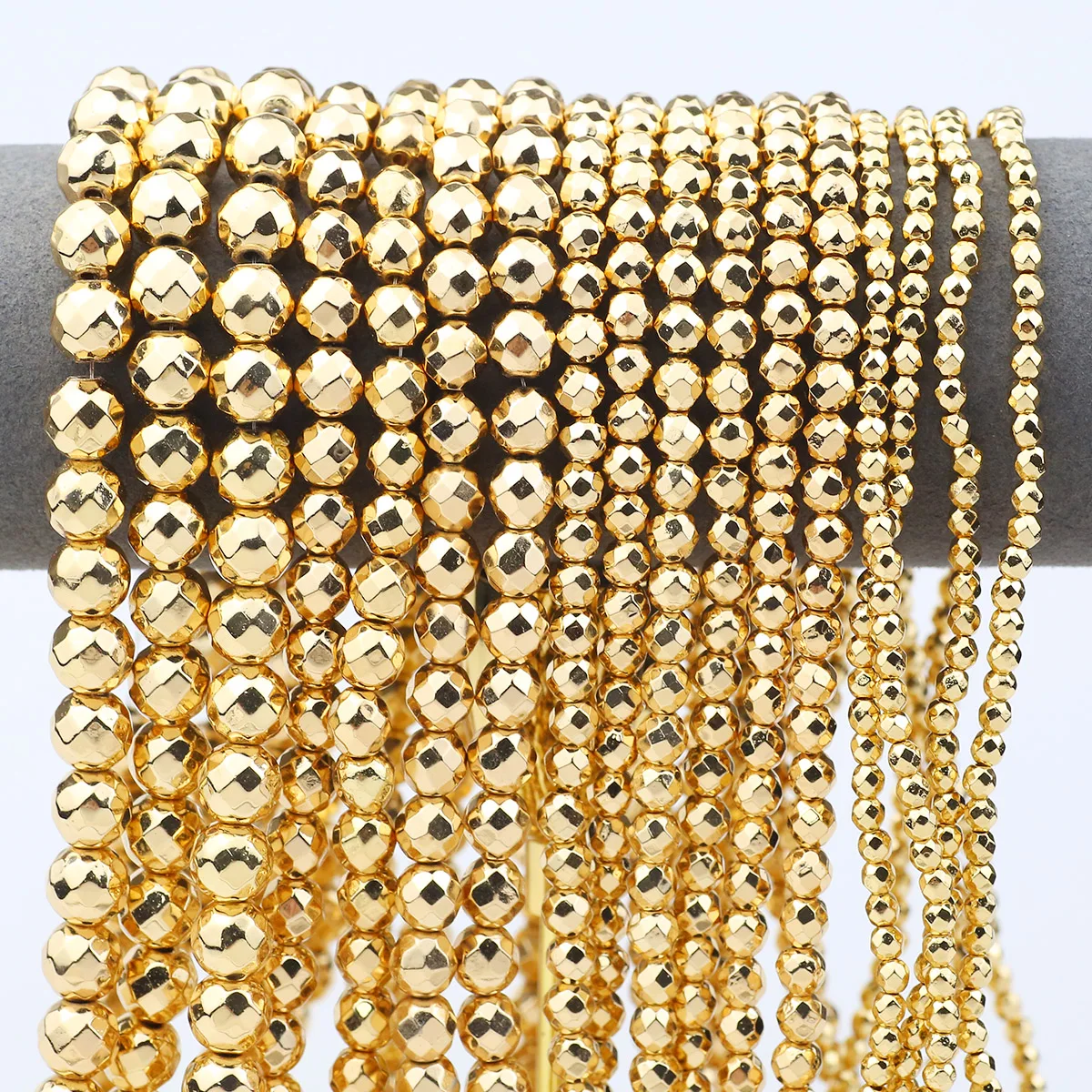 Круглые бусины из гематита для изготовления ювелирных изделий 2-10 мм