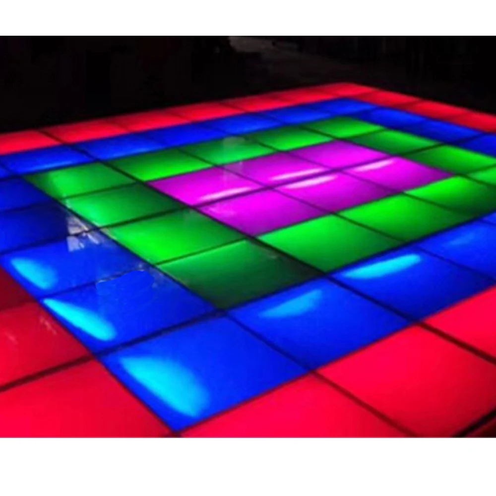 whole sale Color led dance floor DJ Disco Nightclub DMX 3D time Tunnel RGB LED Light Dance Floor