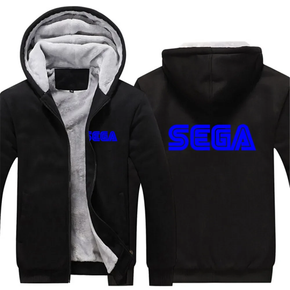 

Новинка, мужские удобные утепленные куртки Sega с логотипом, толстовки с капюшоном, свитшоты на молнии, спортивный костюм, мужские пальто с капюшоном для отдыха