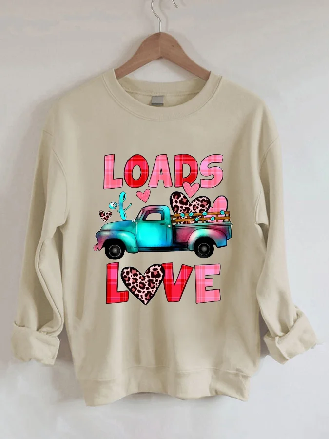 

Casual Letter Print Crewneck Sweatshirt