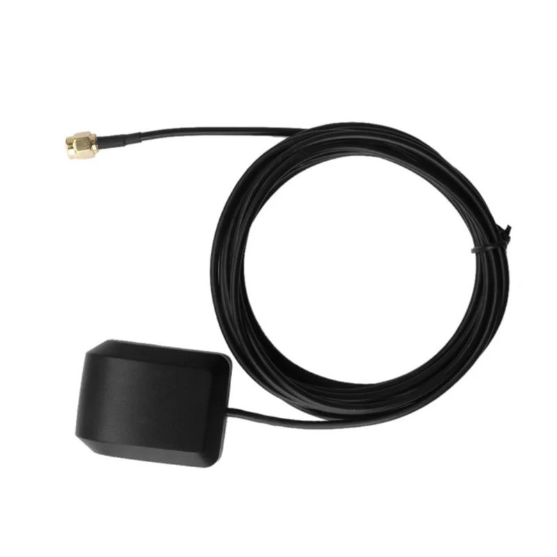 

Right Angle Male Plug GPS Active Antenna Aerial Connector Cable for Car Dash DVD Head Unit Stereos