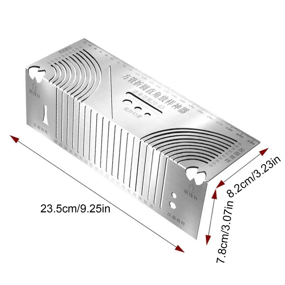 

Линейка для разметки дуги. Строительная параллельная линейка из нержавеющей стали. Многофункциональный инструмент для паралле...
