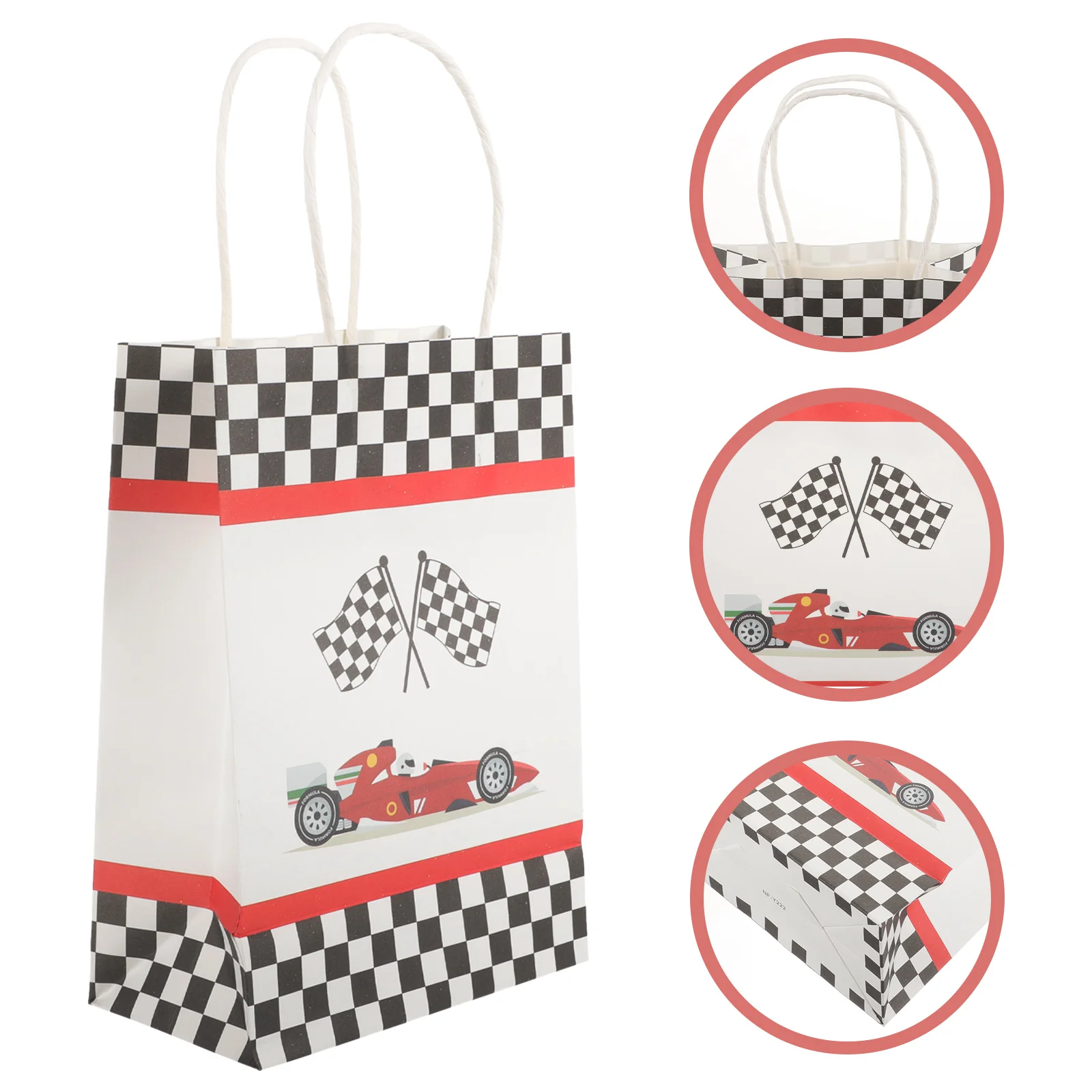 

12 Pcs Printed Paper Tote Bag The Gift Extra Large Bouquet Bags Packing Big Decorative Medium Size