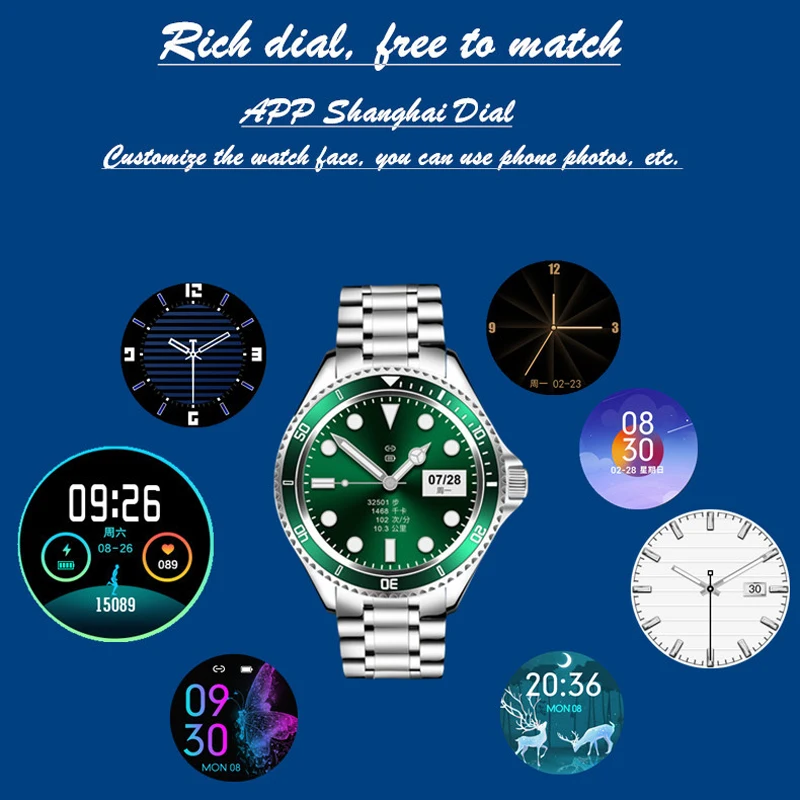 rollstimi watch for men bluetooth call smart 2022new ip67 waterproof fashion sport ecg fitness for huawei phone smartwristband free global shipping