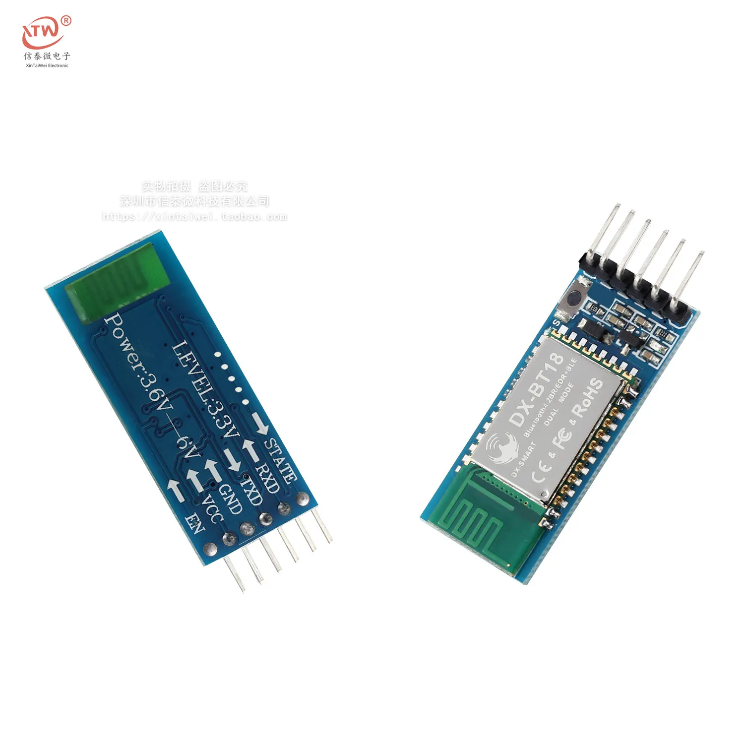 Двухрежимный модуль DX-BT18 Bluetooth с базовой платой Spp2.0 Ble4.0 последовательный