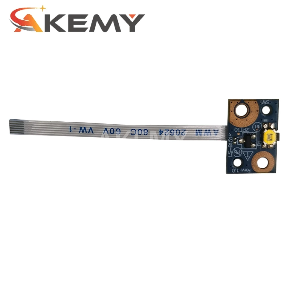 Плата кнопки включения Akemy с кабелем для HP Stream X360 11-P серии 755733-001 LS-B151P 11-P010NR 11-P015WM 11-P010NA и т.д.