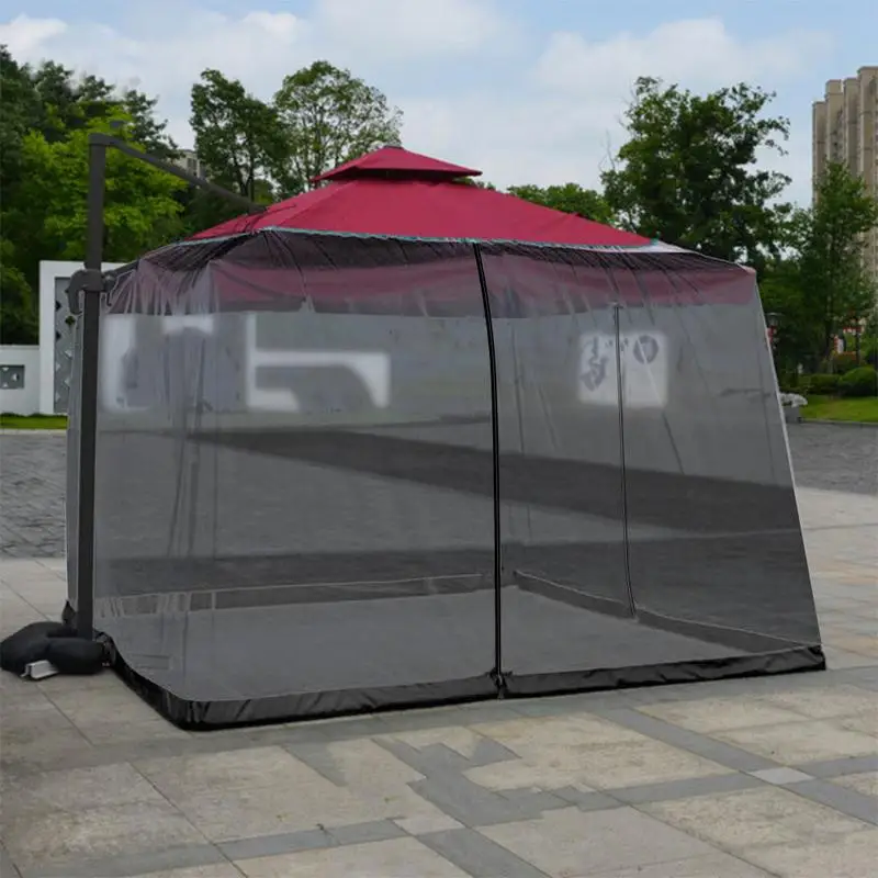 

9/10FT Mosquito Net Umbrella Screen Cover 335x230cm Outdoor Enclosure Bugs Mosquitoes Patio Picnic Net Cover