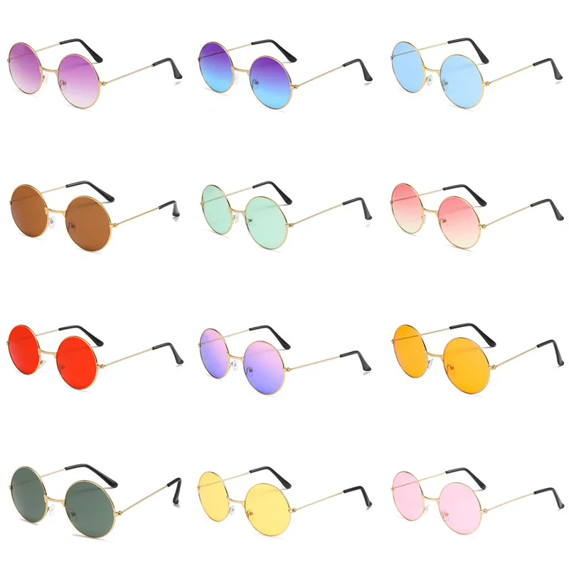 

1 шт., маленькие круглые зеркальные очки в металлической оправе