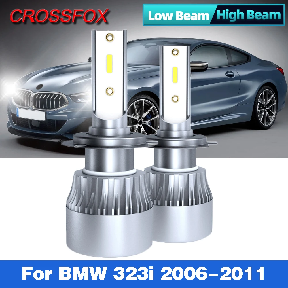 

2Pcs Car Lights H7 Car Headlight Canbus Led Light 6000K White 90W 12V 24V 12000LM Auto Head Lamp For BMW 323i 2006-2011