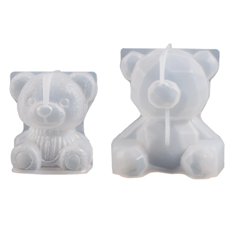 

Geometric Bear Resin Mold,Candle Mold for Resin Art Home Decor Bear Candle Mold