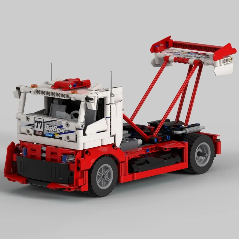 Фото MOC-116391 электронный мозаичный блок для рисования 630PCS drift truck без наклейки №2