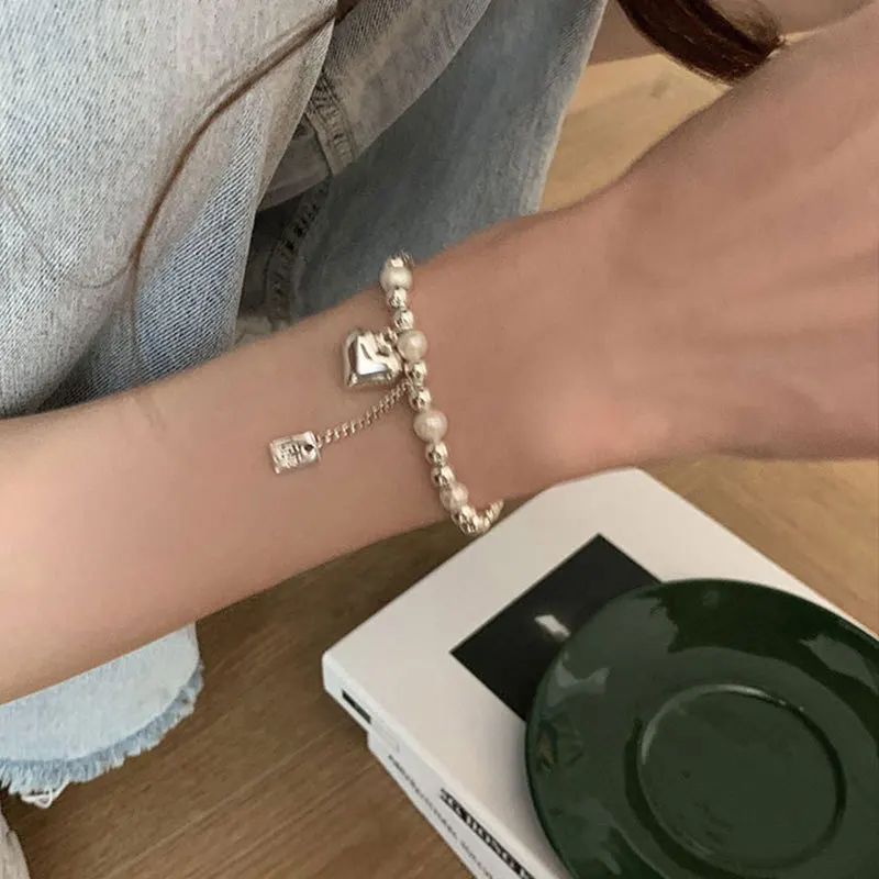 

Love Heart Pendant Wedding Valentine's Days Bracelets For Women Handmade Birthday Party Jewelry Gift
