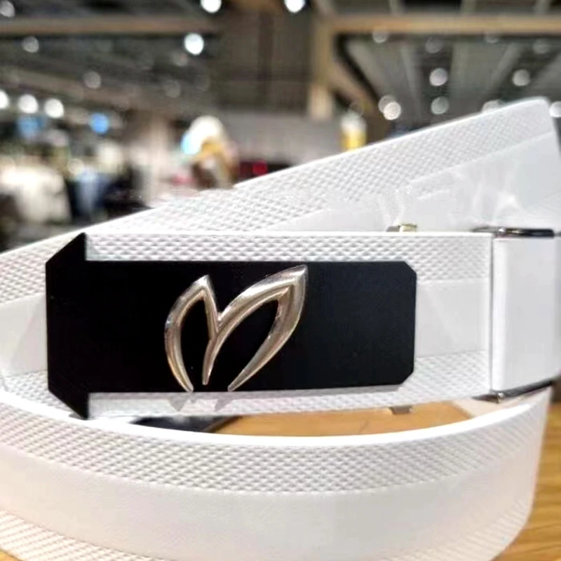 2023 Men's/Women's Belt Golf Belt Korean Brand Leather High-Grade Outdoor Sports Fashion Casual Belt 115cm