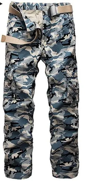 HOT 2022 Outdoors Cargo Military Jungle Tactical Multi Pocket Cotton Army Erkek Straight Camoflage Casual Pants
