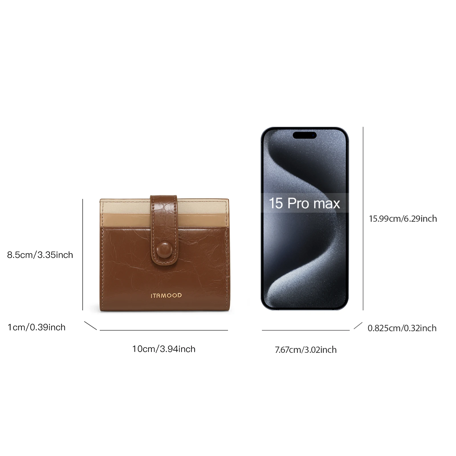 Женский кошелек из искусственной кожи с отделением для карт