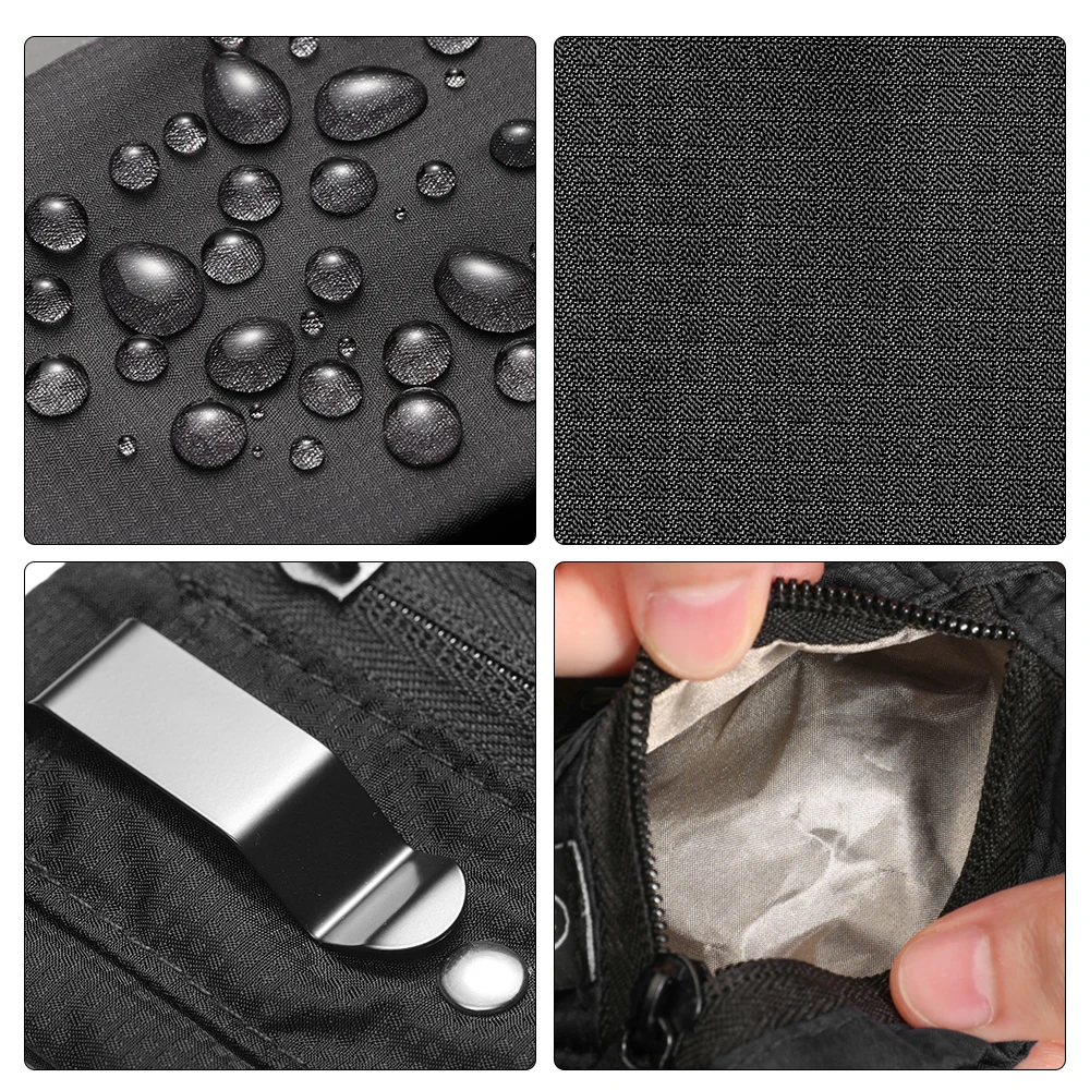 Кошелек для мелочи с молнией и зажимом