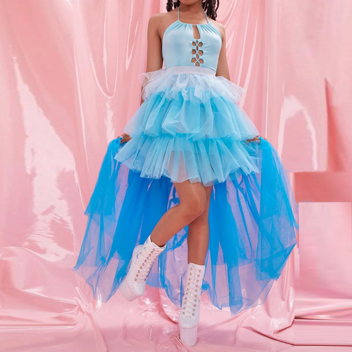 

Юбка-макси Женская Длинная с поясом на резинке