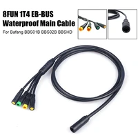 1t4 eb bus waterproof main cable for bafang 8fun mid hub motor kits e bike bbs01b bbs02b bbshd brake display throttle connector