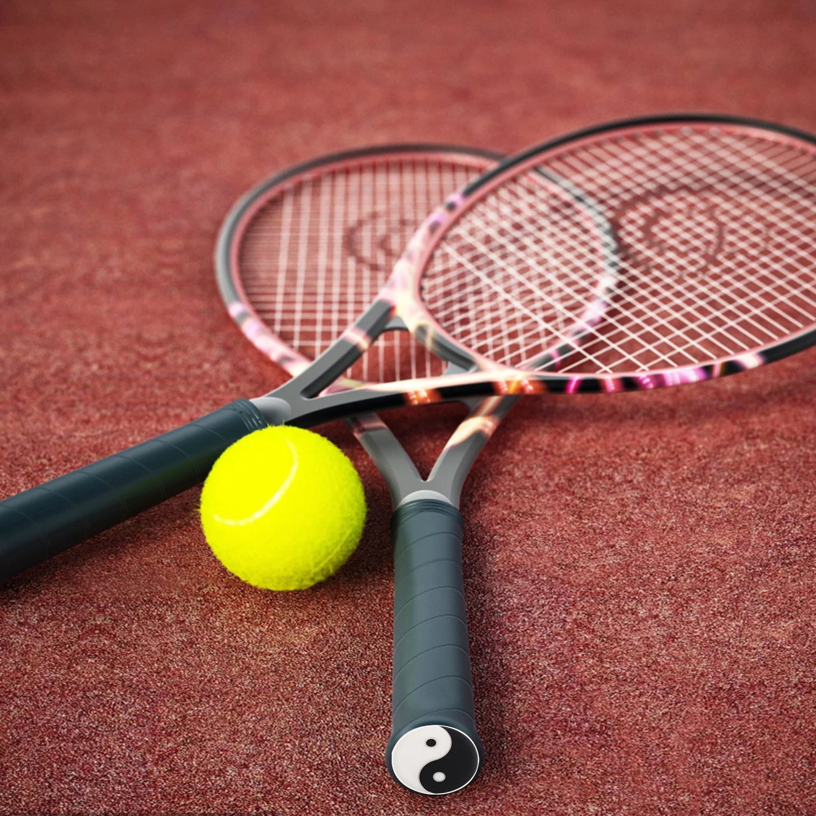 8 шт. теннисная ракетка амортизатор практичные демпферы мячи маленький