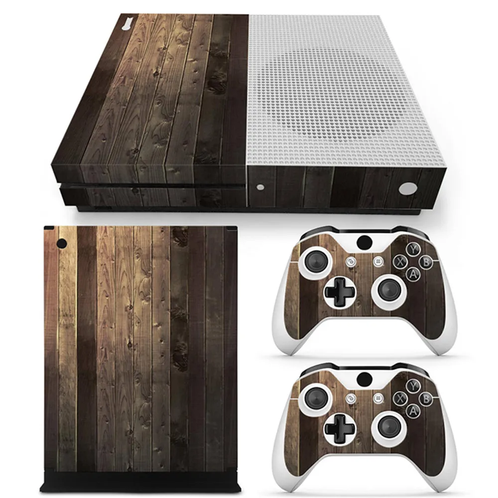 Деревянный дизайн заводская цена на консоль Xbox one s наклейка из ПВХ для консоли S