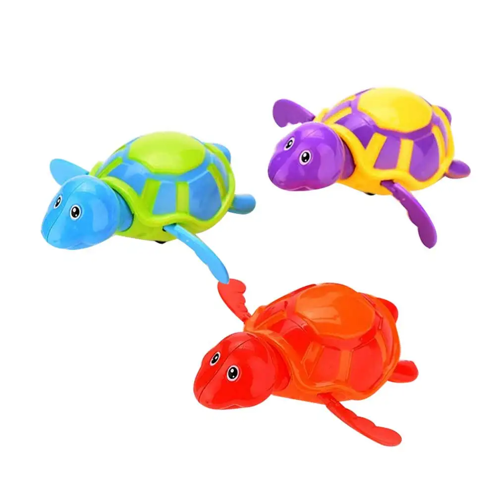 

Play Turtles Water Kids Bath Pool Tub Animals Sounding Toys Swim Clockwork