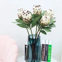 emperor flower artificial king protea cynaroides silk flowers branches fake flores for home decoration